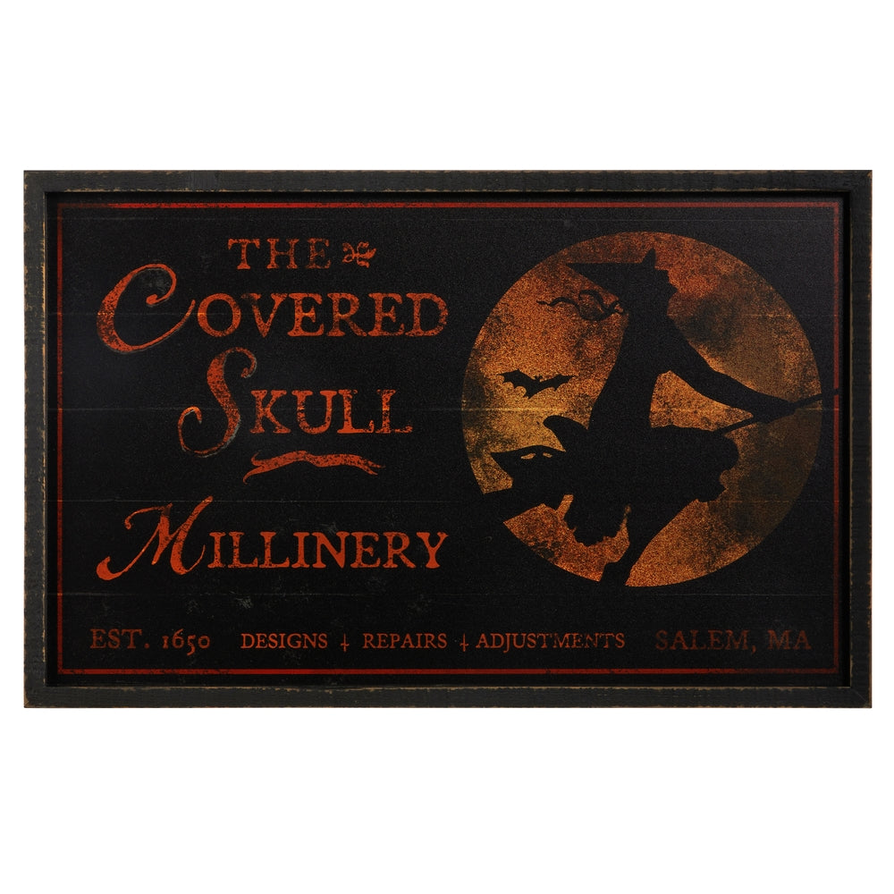 22" Covered Skull Wall Art