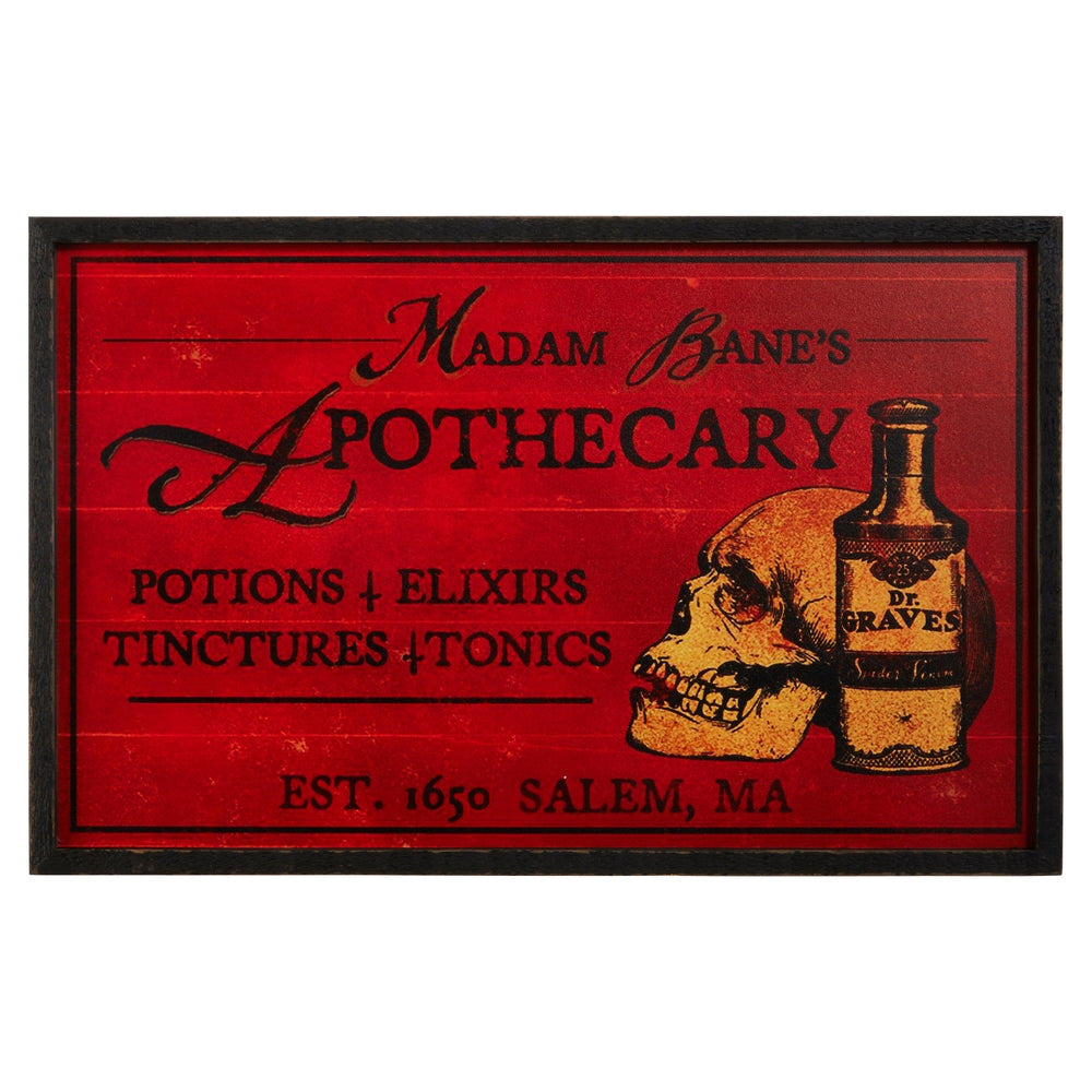 22" Apothecary Wall Art