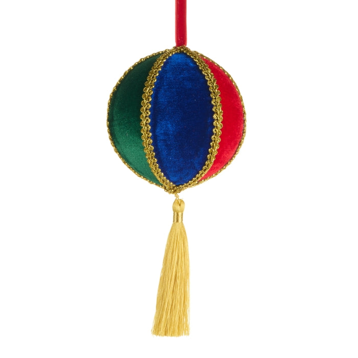 8" Colorful Velvet Ornament