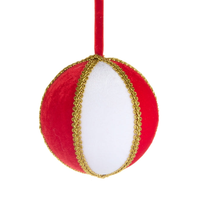5" Red and White Big Top Ornament