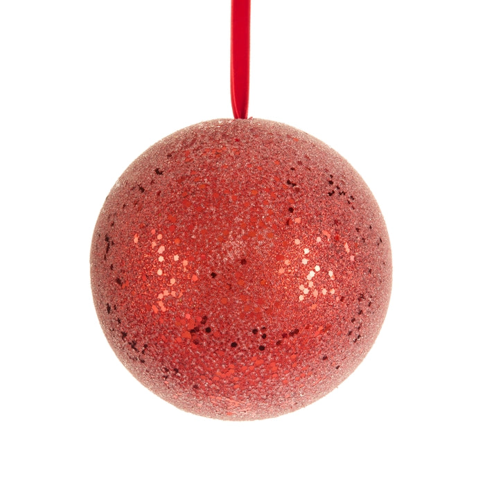 6" Red Ball Ornament