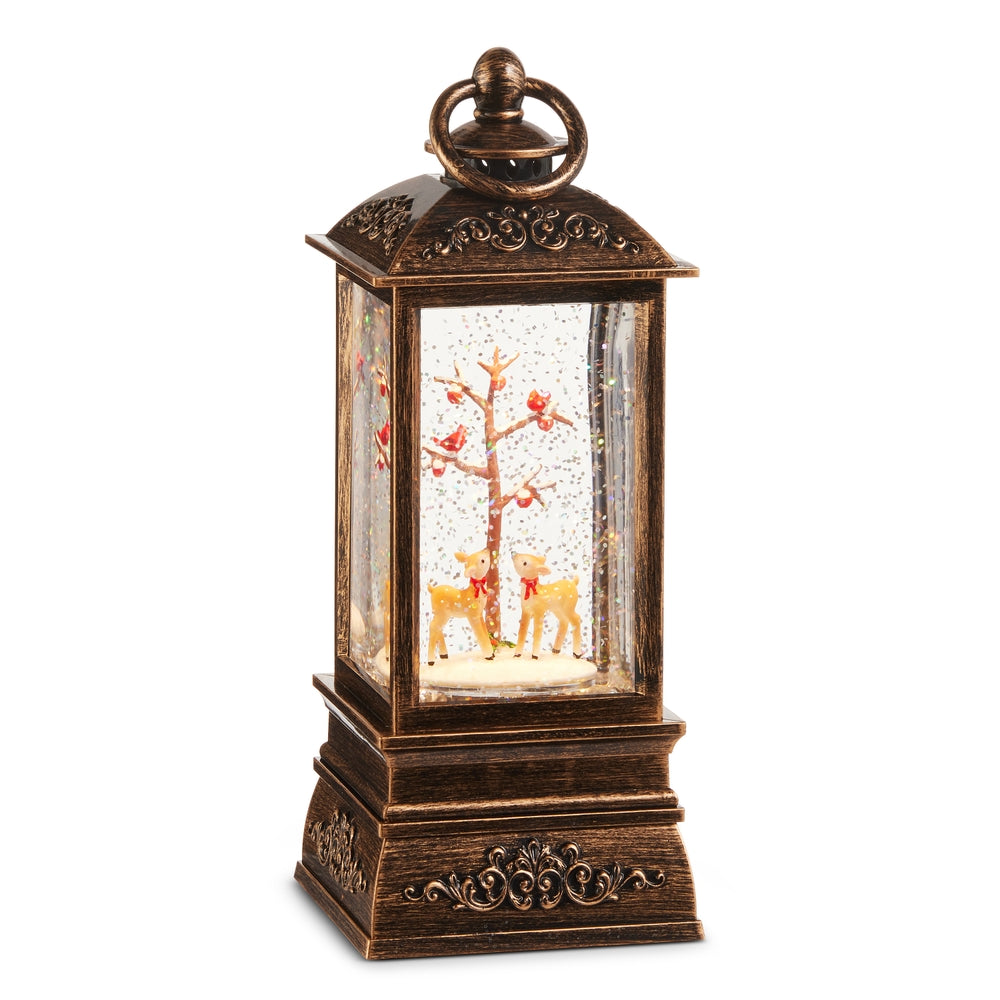8.75" Woodland Deer Lighted Water Lantern