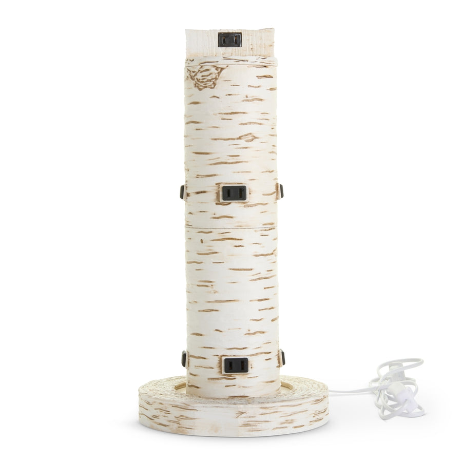 17" White Night Light Post