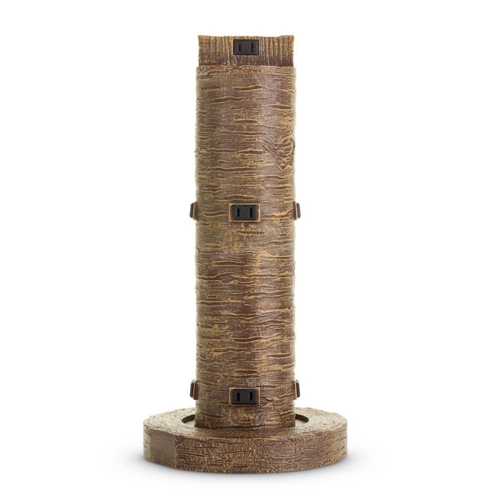 17" Brown Night Light Post