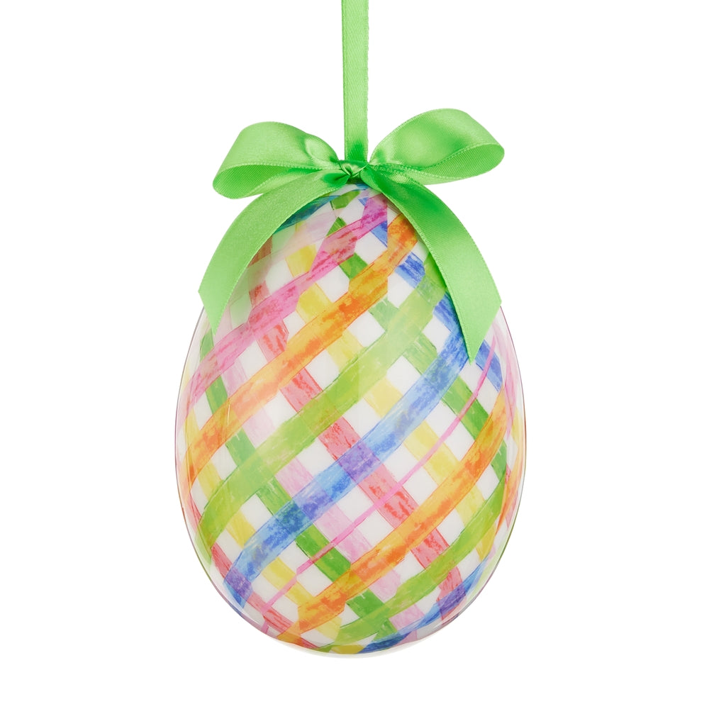 6" Sweet Weave Egg Ornament