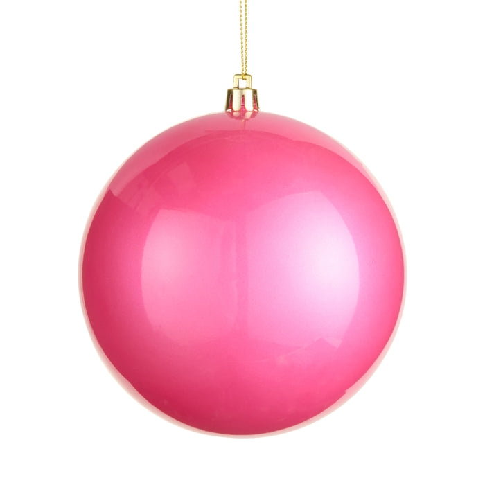 5" Neon Pink Ball Ornament