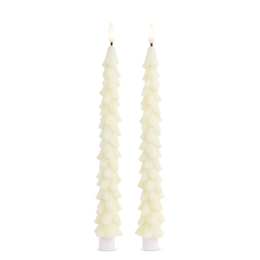 10.5" Ivory Tree Taper Candles