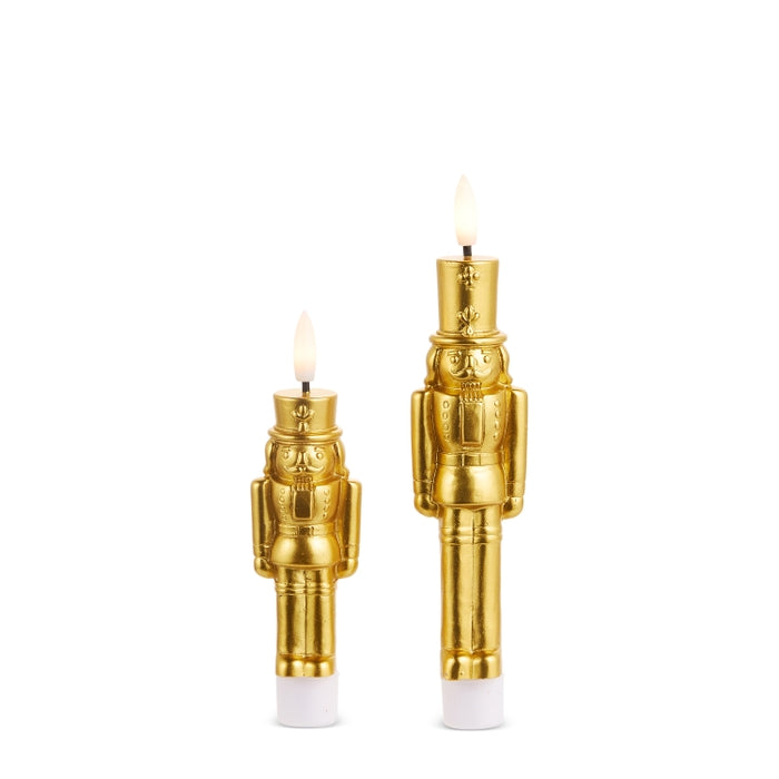7.5" and 6" Gold Taper Nutcrackers