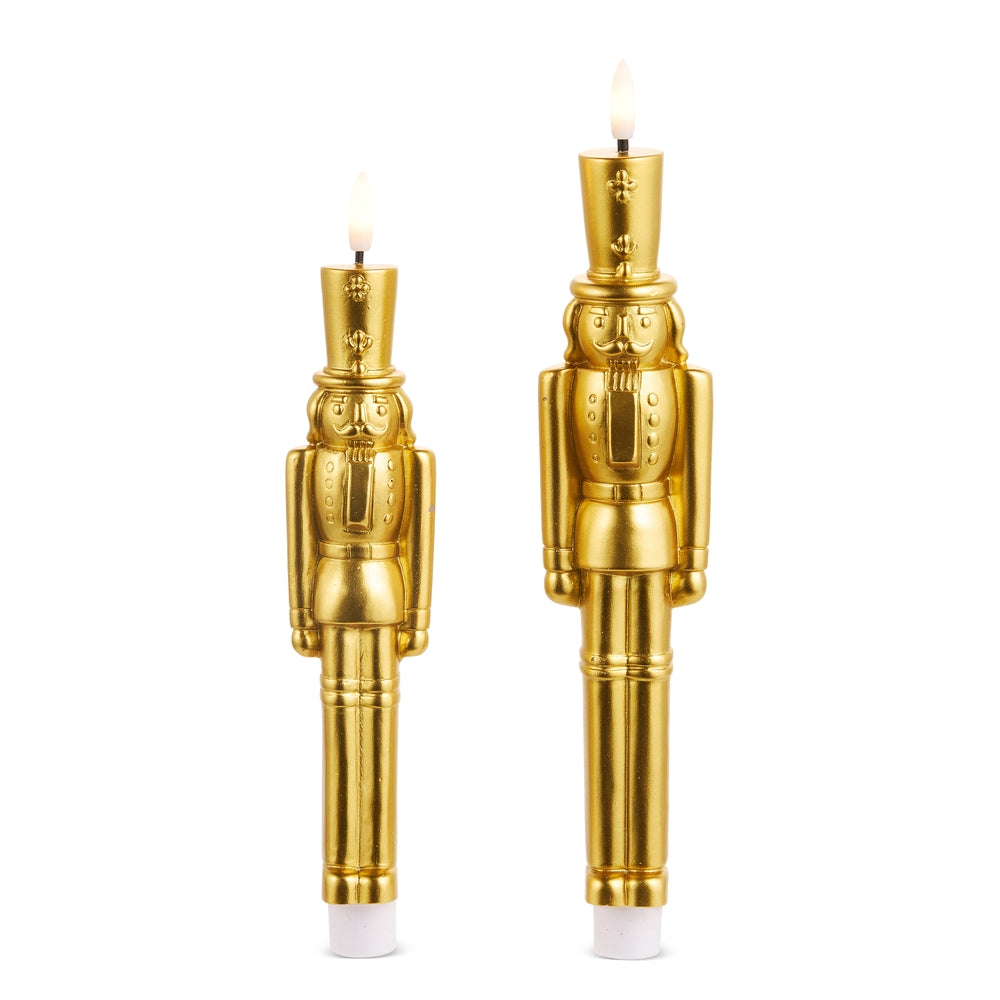 11.5" and 9.75" Gold Taper Nutcrackers