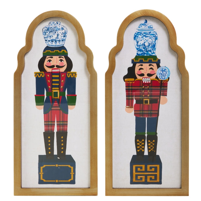 15.75" Noble Nutcracker Framed Wall Art
