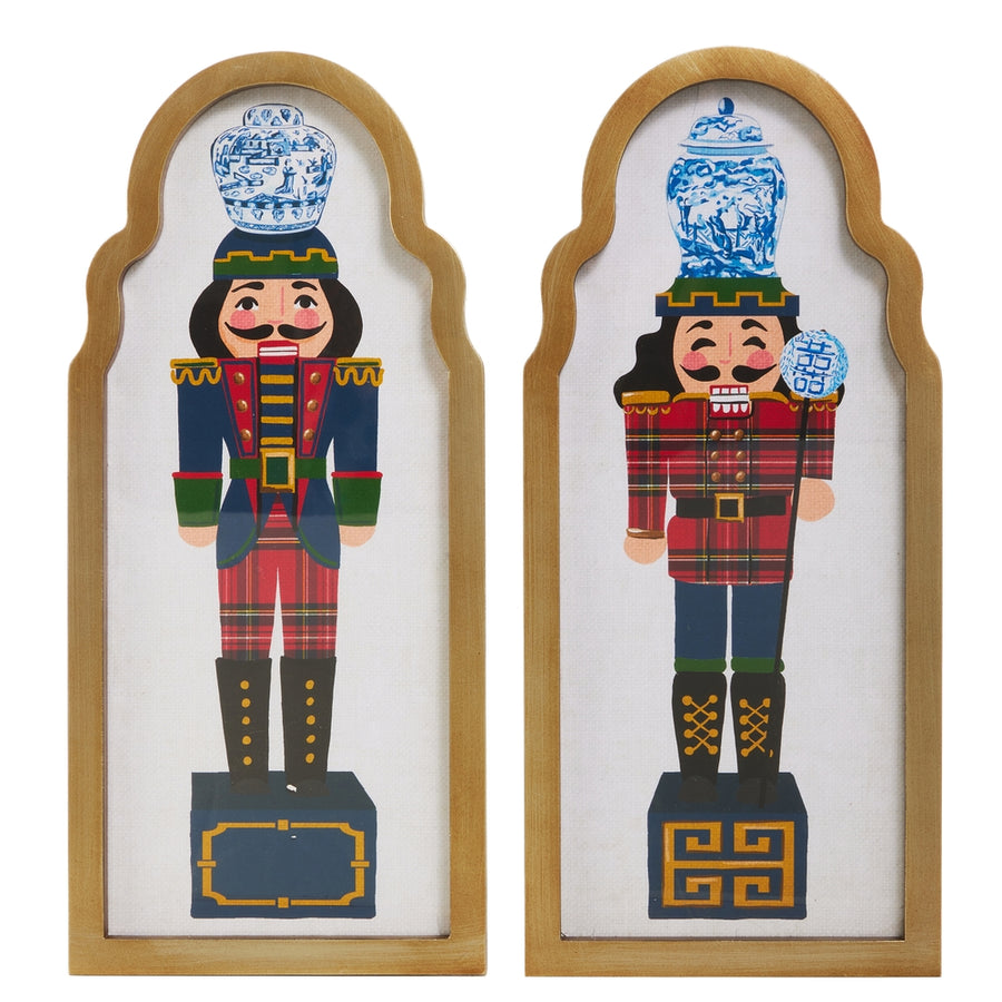 15.75" Noble Nutcracker Framed Wall Art