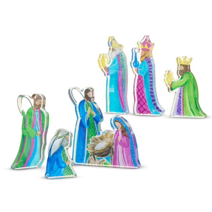 6" Brightest Blessing Acrylic Nativity