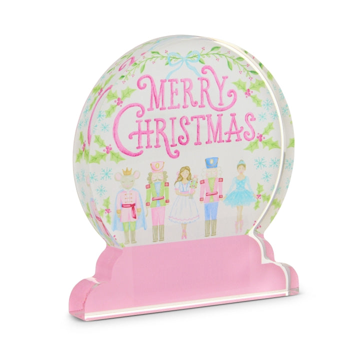 5.5" Pastel Suite Acrylic Snow Globe Block
