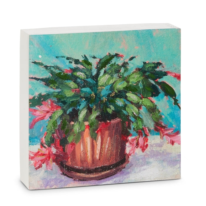 8" Christmas Cactus Block