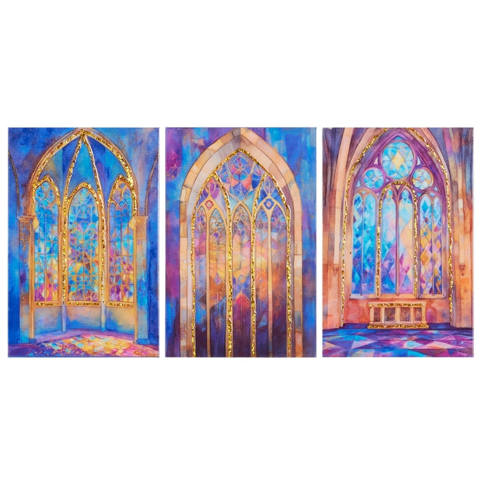 12" Stained Glass Window Wall Art