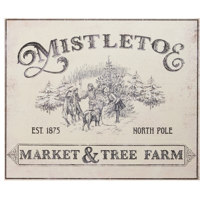 23.75" Mistletoe Market Wall Art