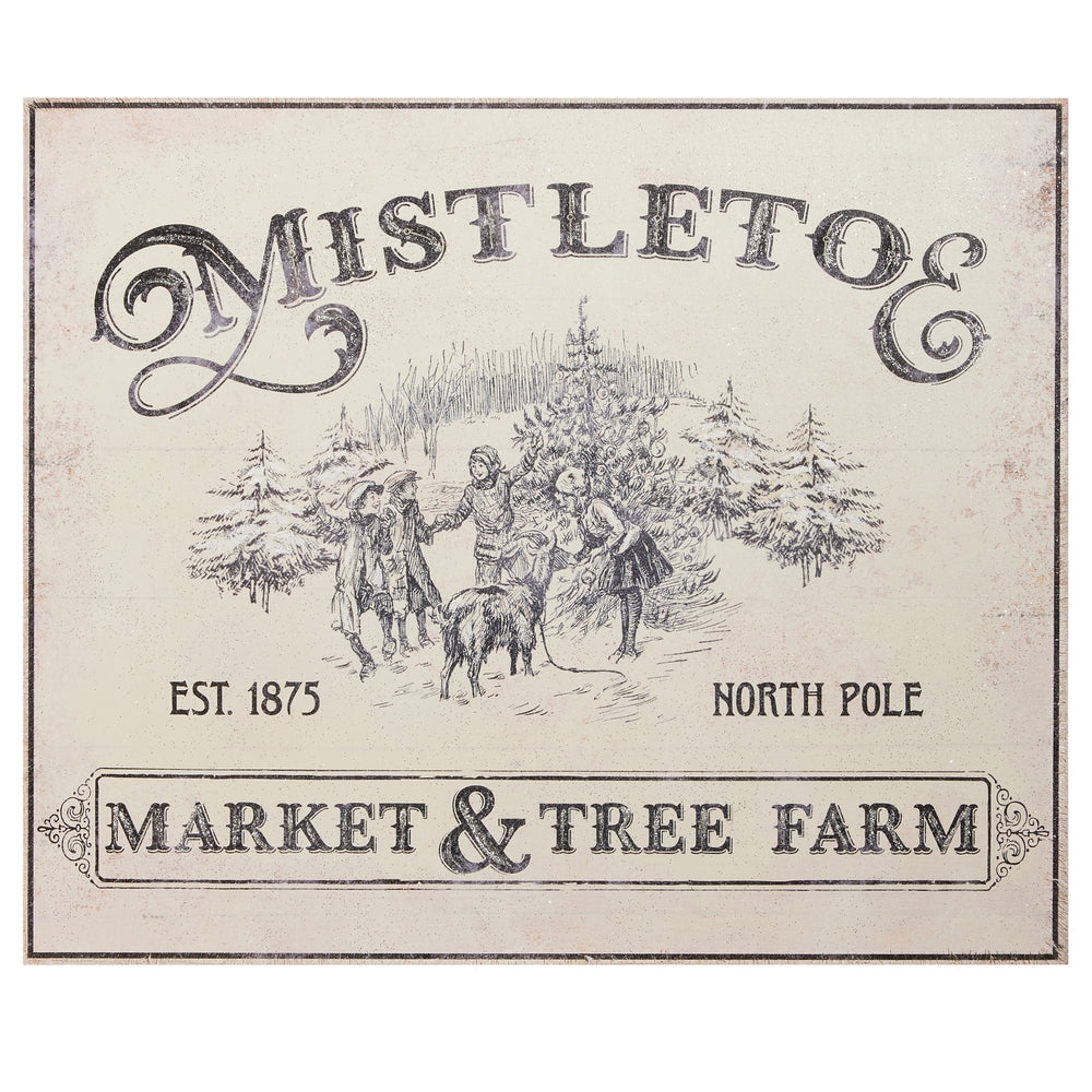 23.75" Mistletoe Market Wall Art