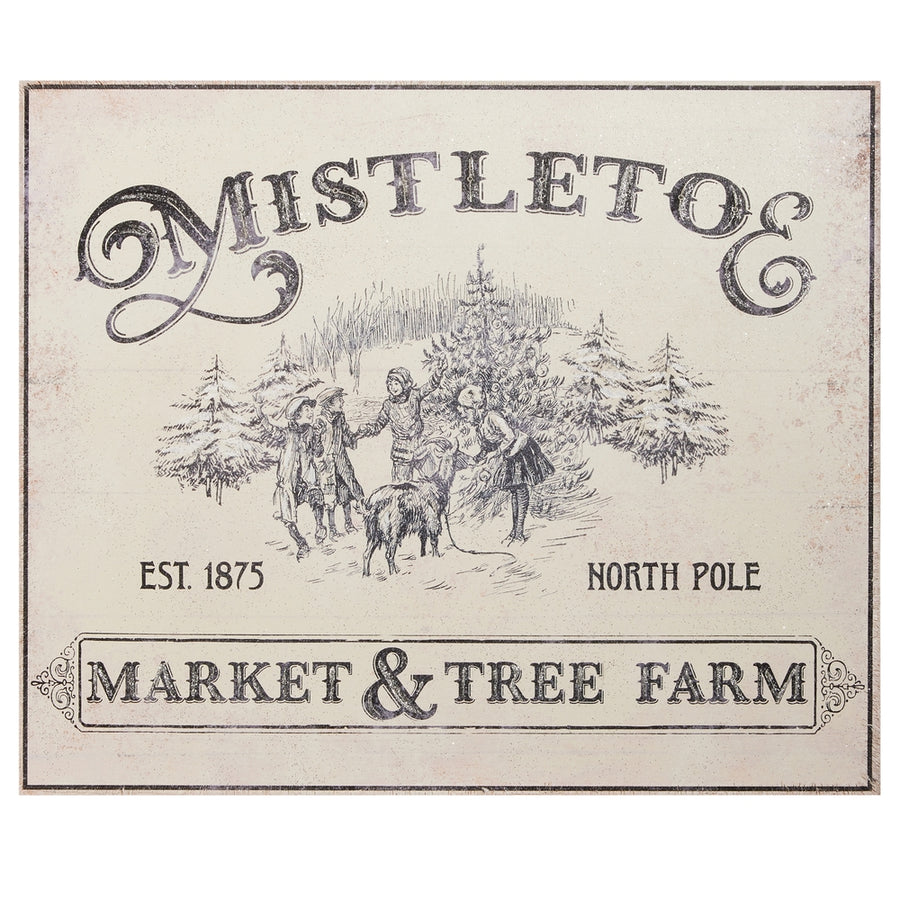 23.75" Mistletoe Market Wall Art