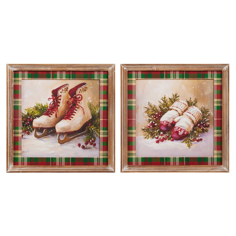 13.75" Vintage Holiday Wall Art