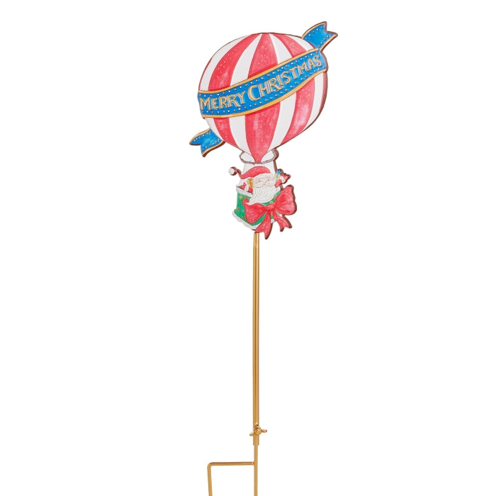 26" Ballooning Santa Garden Stake
