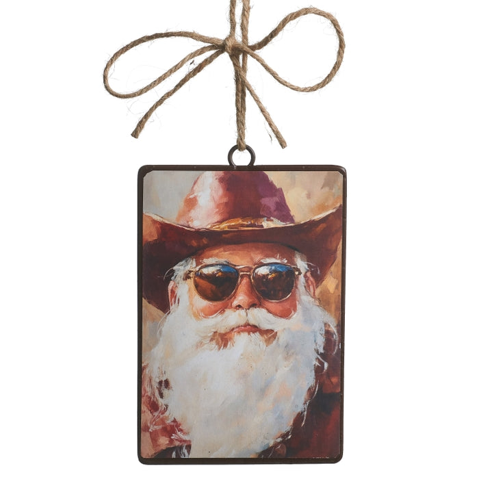 5" Cowboy Kringle Disc Ornament