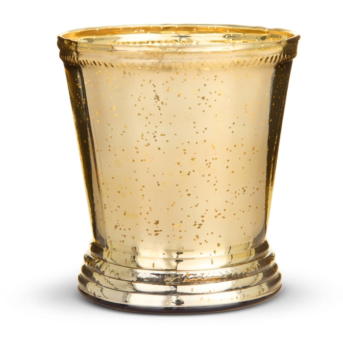 5.75" Gold Mercury Glass Pot