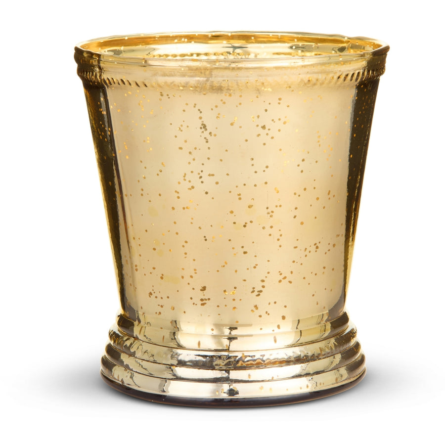 5.75" Gold Mercury Glass Pot