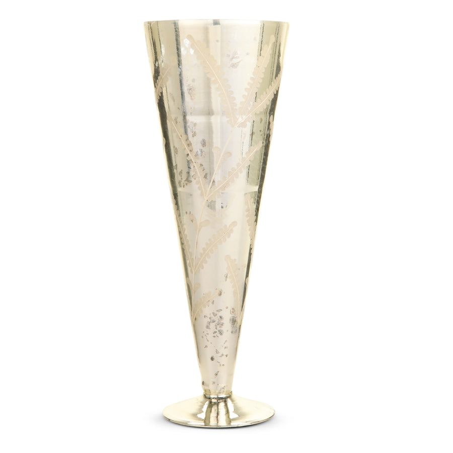 16" Silver Flute Vase