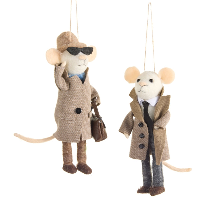 6.5" Dapper Mice Ornament