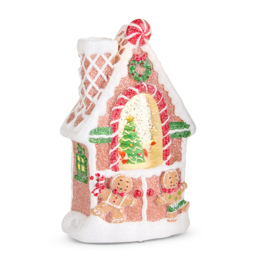 6.5" Lighted Water Gingerbread