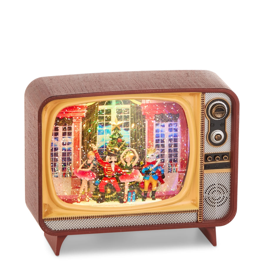 8" Musical Enchanted Nutcracker Lighted Water TV