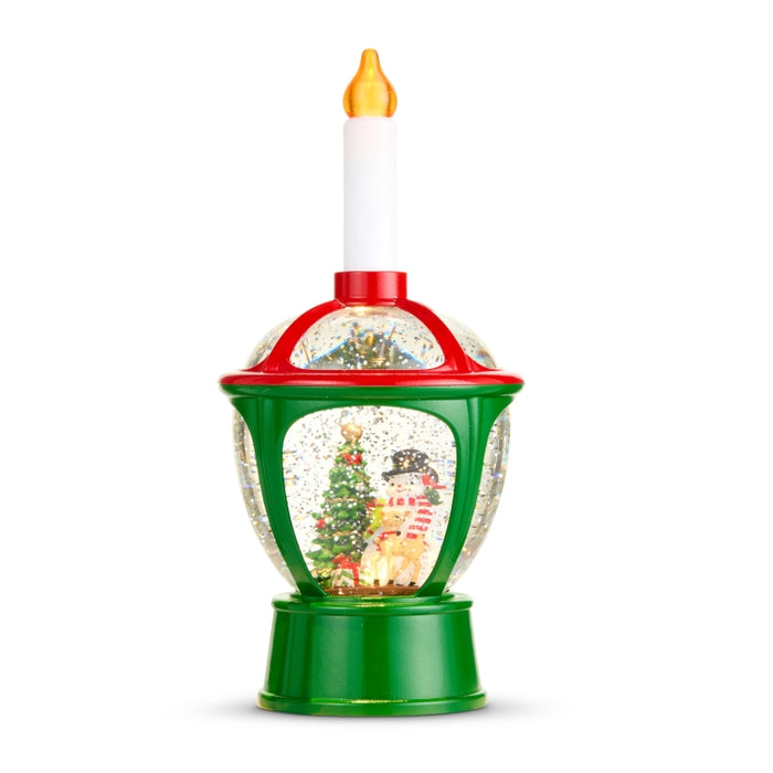 11.5" Vintage Snowman Lighted Water Bubble Light