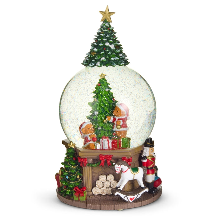 9.5" Beary Christmas Lighted Water Globe