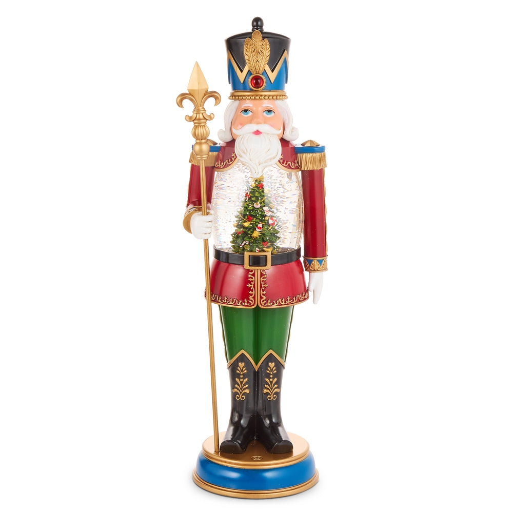 19.25" Animated Lighted Tree in Water Nutcracker