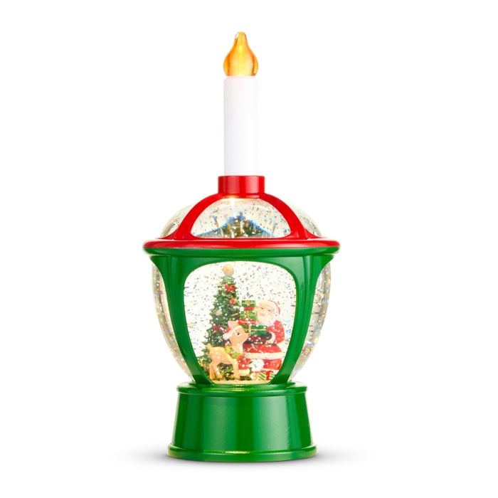 11.5" Lighted Vintage Santa in Water Bubble Light