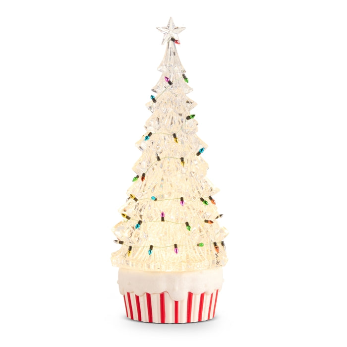 12" Light Bulb Swirling Tree