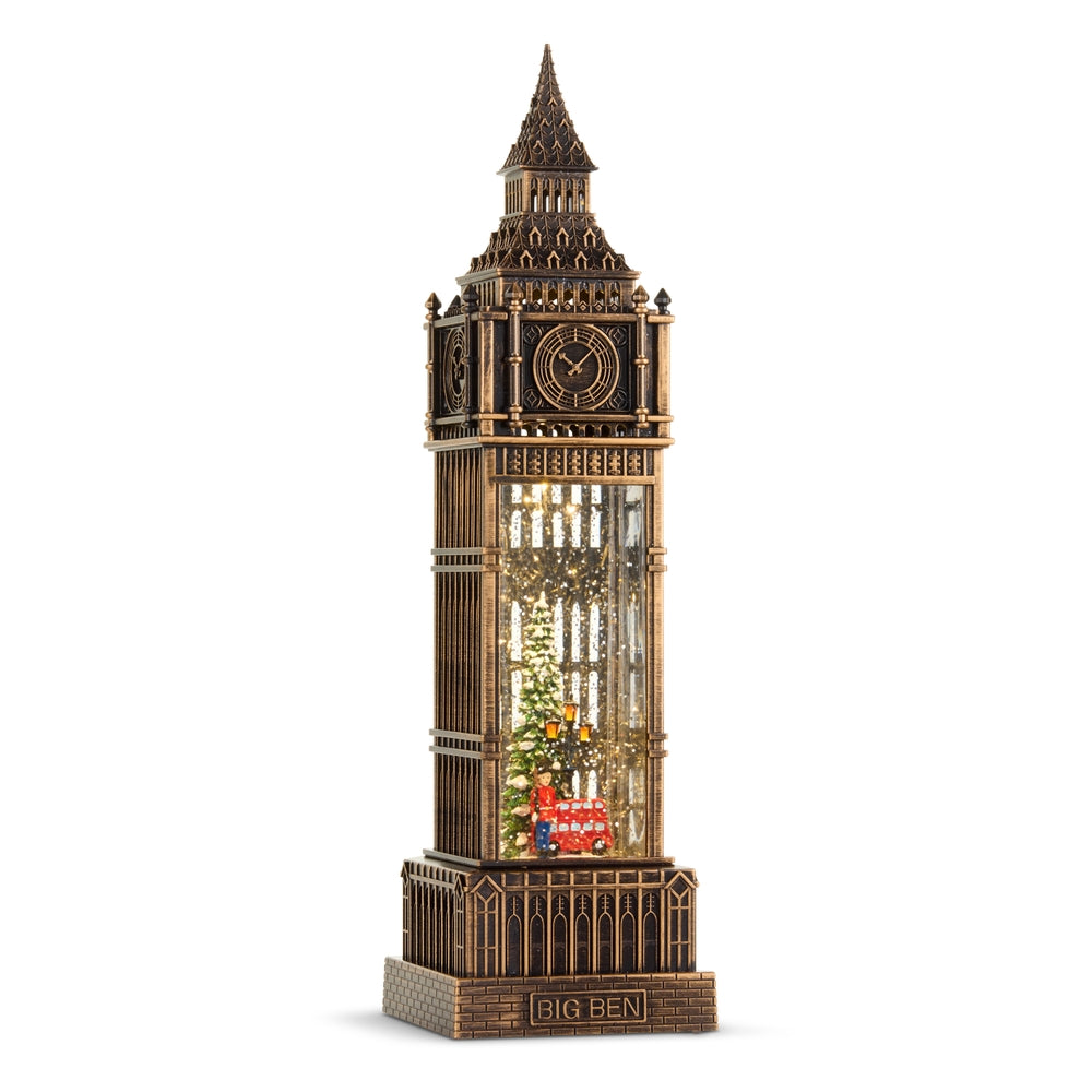 15" Big Ben Lighted Water Lantern