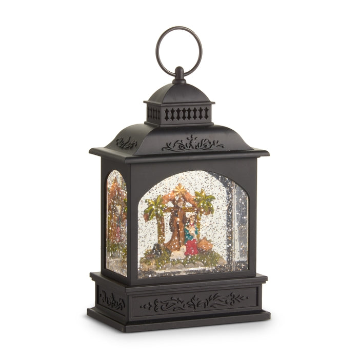 8.25" Nativity Water Lantern