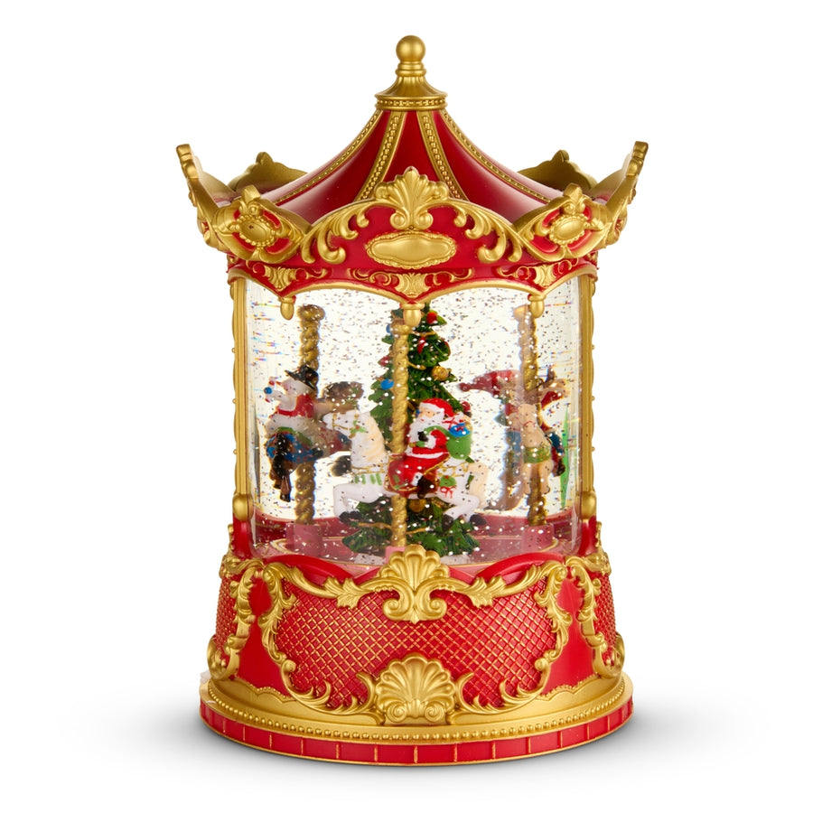 8.5" Animated Lighted Water Carousel
