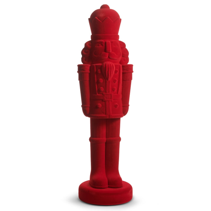 32" Red Flocked Nutcracker