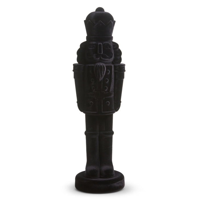 32" Black Flocked Nutcracker