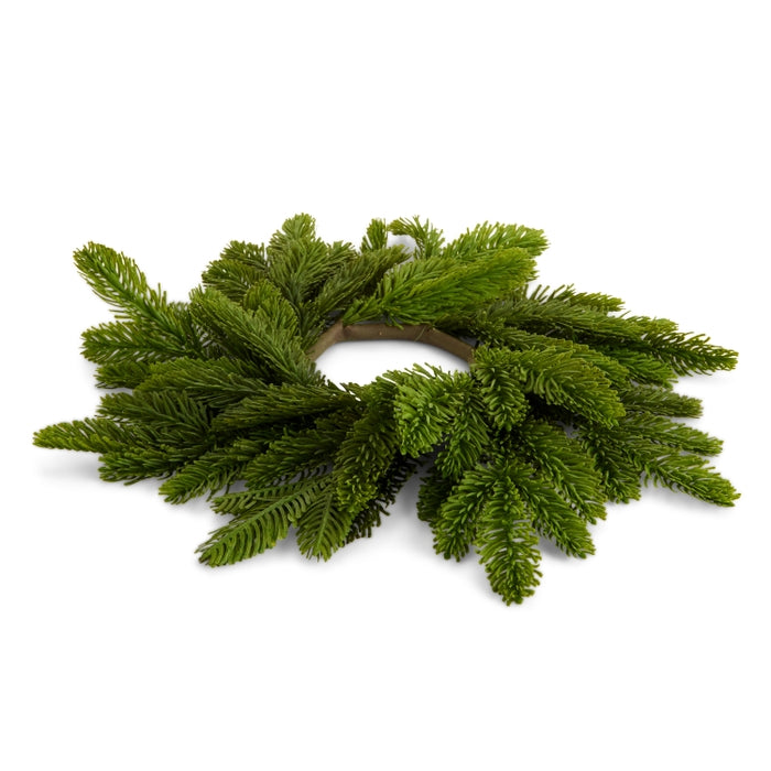 16" Cedar Mini Wreath Candle Ring