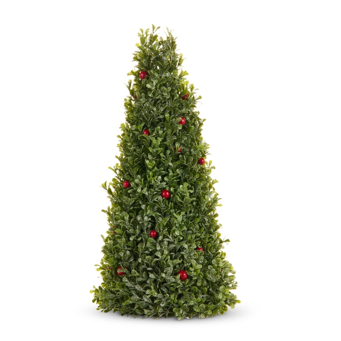 18" Iced Cedar and Berry Tree