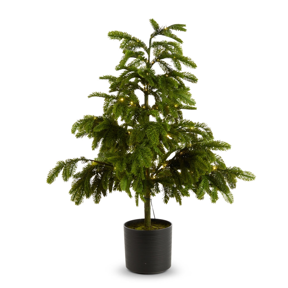 46" Lighted Green Tree