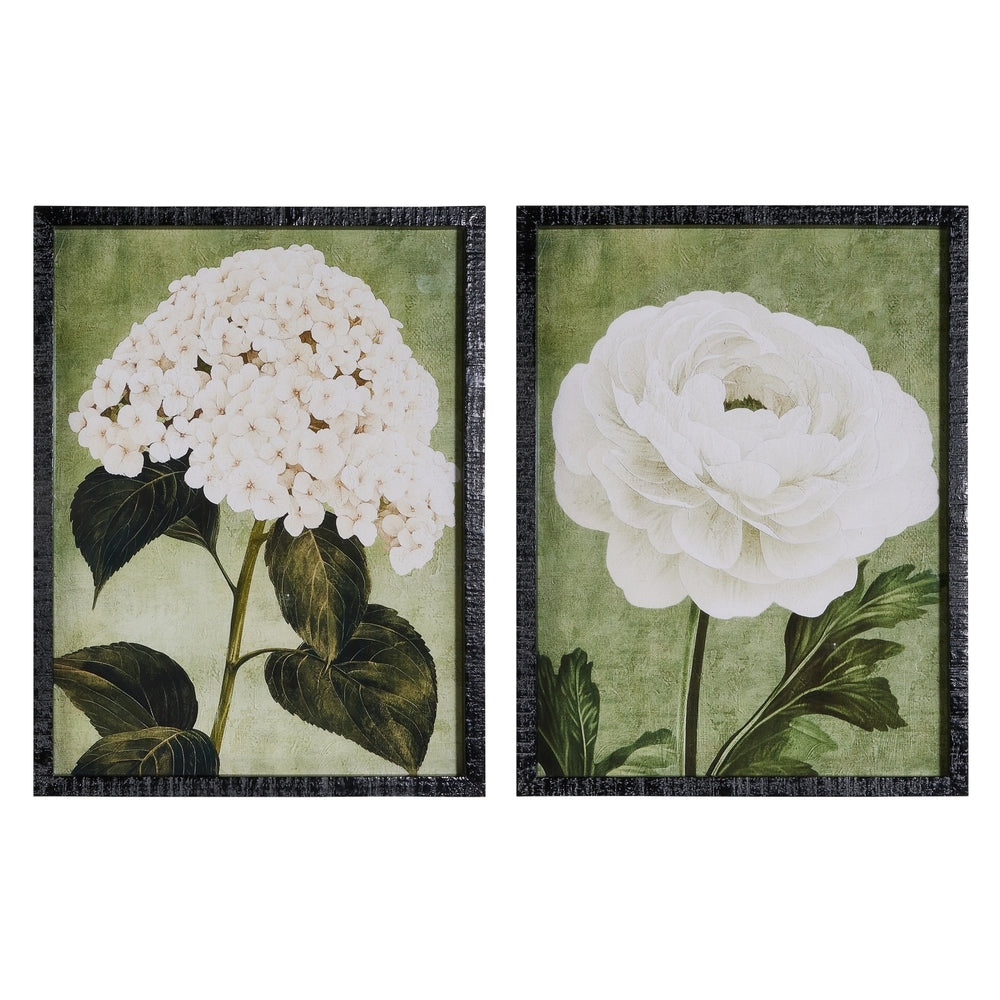 22" Blooming in Ivory Framed Wall Art