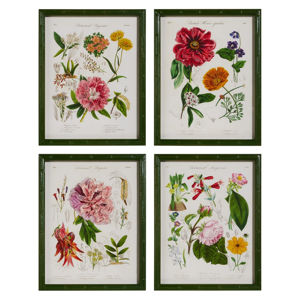 16" Floral Framed Wall Art