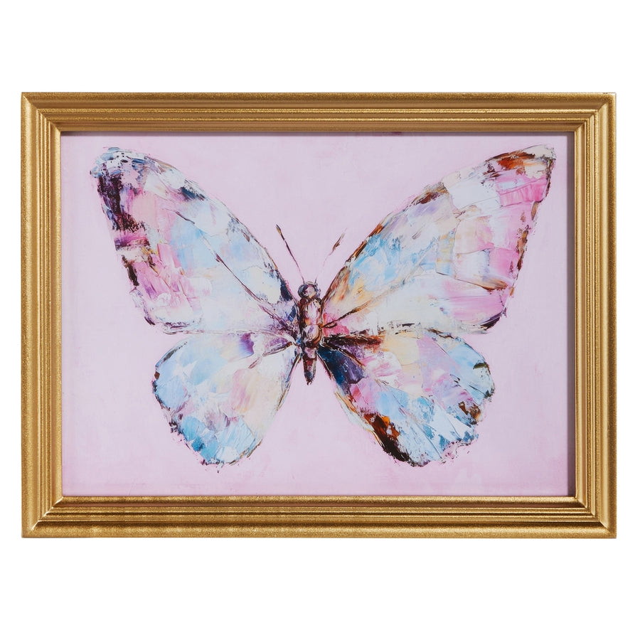 12" Pastel Flutter Framed Wall Art