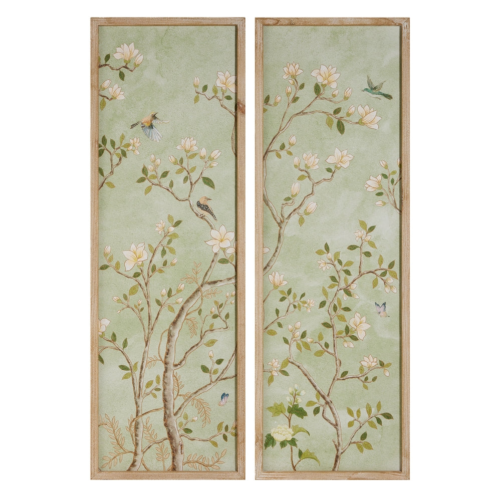 42" Bird Framed Panels