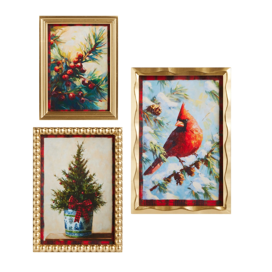14" Nature's Noel Wall Art