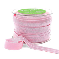 5/8 Inch Flat Fold Over Elastic – 465-58-17 Light Pink